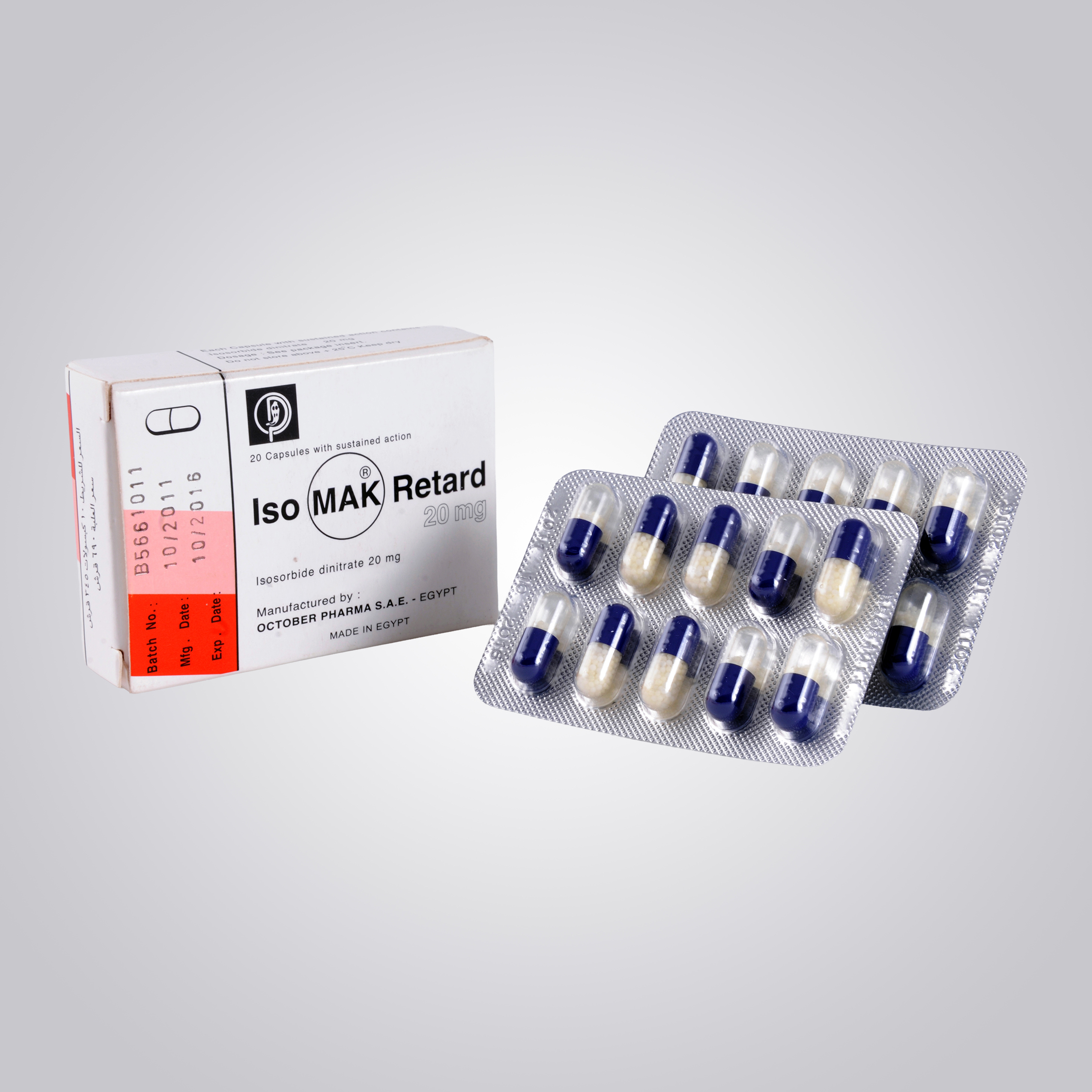 Isomak Retard 20 mg Capsule